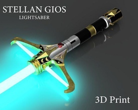 stellan gios lightsaber - star wars high republic 3d print laser sword weapon jedi scifi bladed cosplay costume prop games toys 3d print model - Mito3D