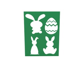 galería de símbolos la pascua huevo bunny el conejo diseño art casa decoración 3d print model - Mito3D