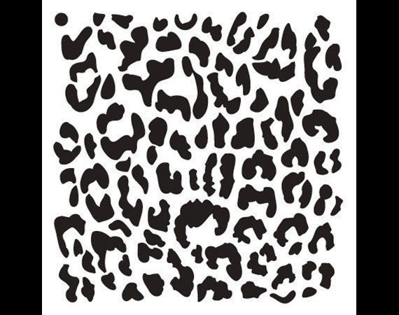 pochoir macchie di leopardo art le maquis animali savana safari artisti trasferibili parete dipinto torta des signes les logos 3D print model - Mito3D