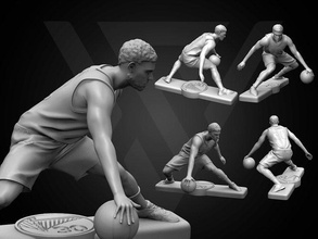steph köri 3d yazdırılabilir 3s Basketbol nba spor atıcı şef insan adam karakter spalding şampiyonlar sanat eseri dekor dekorasyon heykelcik rakamlar az Vesika büst heykel üstesinden gelmek 3d print model - Mito3D