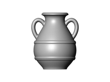 Basamaklı Yunan nostaljik kavanoz vazo çanak çömlek dekor dekorasyon tencere Antik oymacılık cnc süs Artcam Alçı alçıtaşı pervazlar Rahatlama yazdırılabilir 3d model Sanat heykeller 3d print model - Mito3D