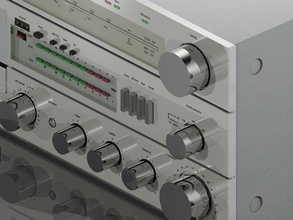 ss111 stereo sistemi - Gümüş ev sistem 111 ss müzik aksesuarlar 3d print model - Mito3D