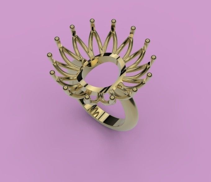 libra esterlina anillo dinero joyería joya diamante compromiso oro anillos 3D print model - Mito3D