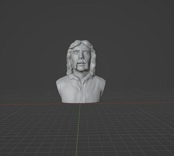 steve hackett english musician singer mike rutherford michael john cloete crawford guitarist bassist songwriter rock band genesis art sculptures 3d print model - Mito3D