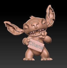 stich disney estatueta ohana família personagem lilo jogos brinquedos 3d print model - Mito3D
