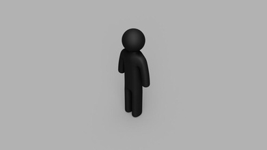hombre palo estilizado humano figurilla miniatura personaje videojuego escultura humanoide gráficos computadora baño juguete broma juego despedida soltera soltero tonto juegos juguetes 3d print model - Mito3D