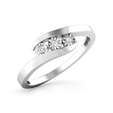 punteado milagro anillo joyería joya libra esterlina compromiso plata platino imprimible diamante prototipos Moda brillante belleza oro vestir zafiro 3d print model - Mito3D