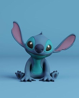stitch sit game toy action pokemon anime japan tokio cartoon art manga cute home collectible sculpture character disney lilo angel games toys 3d print model - Mito3D