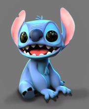 stitch games-toys surreal cute art character fun people cartoon 3dprinting toy sculpture figure animal games toys 3d print model - Mito3D