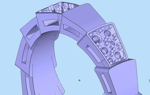 stl 3d model ring fully ready printing plastic metal jewelry skull biomechanics style art 3d print model - Mito3D