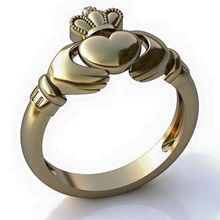 stl 3d ring heart 001 jewelry originaly jewellery jewel gold rings 3d print model - Mito3D