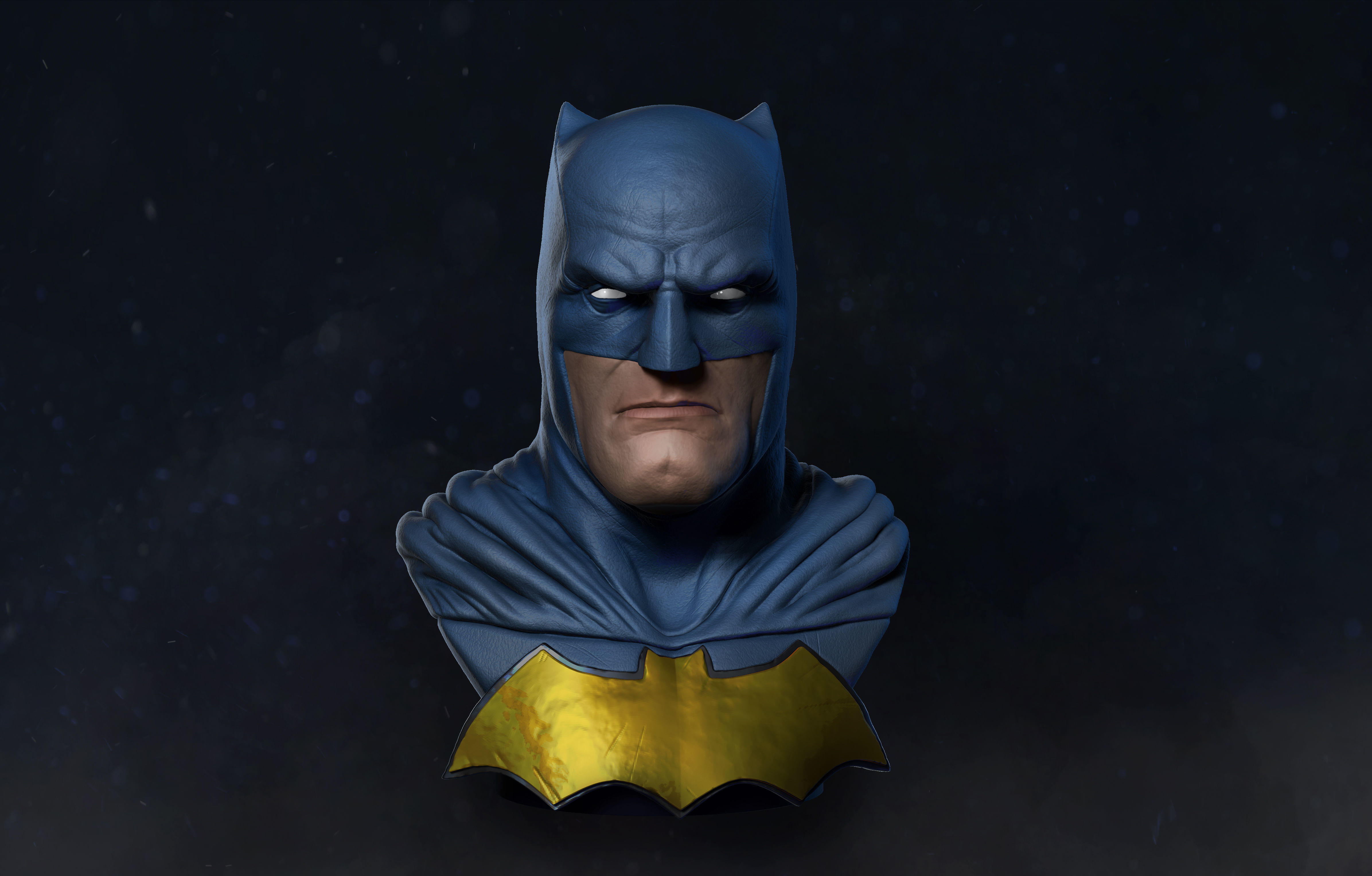 stl batman bust superman dc superhero justice hero comic cartoon cape kent cloak character marvel statue sculpture human league art sculptures 3D print model - Mito3D