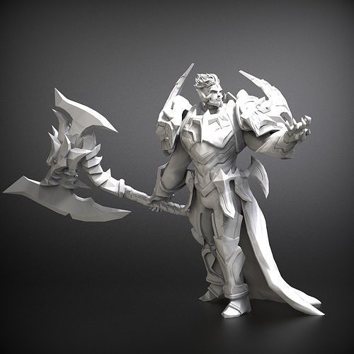 stl Darius König 3d drucken Modell Liga Legenden lol 3dprint 3dmodel 3dprinting Figuren Sammlerstück 3dprintable Spiele Miniaturen Statue Skulpturen Kunst Charakter Videospiele Spielzeuge 3D print model - Mito3D