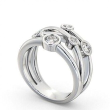 stl expediente diamante anillo oro diamantes londres platino brillante matrimonio compromiso precioso joya lujo cromo plata imprimible accesorio joyería anillos acero 3d print model - Mito3D