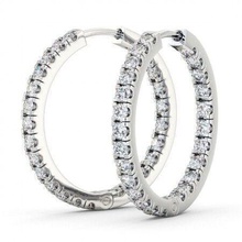 stl expediente diamante aro pendientes oro platino brillante matrimonio compromiso precioso joya lujo cromo plata imprimible accesorio joyería anillo anillos aretes 3d print model - Mito3D