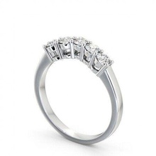 stl fichier platine brillant mariage engagement précieux gemme luxe chrome argent imprimable bijou accessoire bijoux bague diamant anneaux acier carat 3d print model - Mito3D