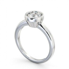 stl fichier platine brillant mariage engagement précieux gemme luxe chrome argent imprimable bijou accessoire bijoux bague diamant anneaux romance 3d print model - Mito3D