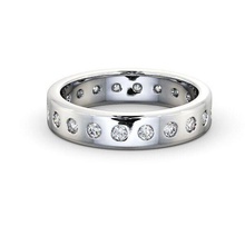 stl fichier diamant éternité bague or platine brillant mariage engagement précieux gemme luxe chrome argent imprimable bijou accessoire bijoux anneaux 3d print model - Mito3D