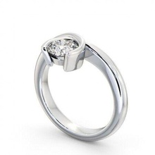 stl expediente solitario compromiso anillo brillante cortar diamante platino matrimonio precioso joya lujo cromo plata imprimible accesorio joyería anillos boda 3d print model - Mito3D