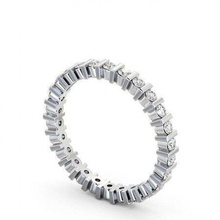 stl expediente oro eternidad anillo junquillo cortar diamantes platino brillante matrimonio compromiso precioso joya lujo cromo plata imprimible accesorio joyería diamante anillos cadena forma 3d print model - Mito3D