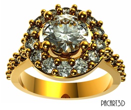 die stl-Datei von 3d-Schmuck-design engagement ring 3d-Druck Modell Schmuck diamond Diamant-ring bedruckbar ist engagem Hochzeit Silber cad genial Ringe 3d print model - Mito3D