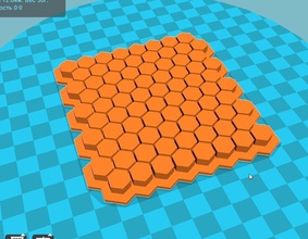 stl datei fondant waben drucker cutter formen bienenwabe biene honig kamm geometrisch mosaik 3g honigbiene gestalten bienenstock hobby diy 3d print model - Mito3D