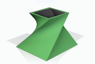 stl obj fichier déco fleur pot maison bureau meubles 3d print model - Mito3D