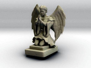 roca ángel creadores desafíos alas mujer religión estatua escultura arte esculturas imaterialisechallenge 3d print model - Mito3D