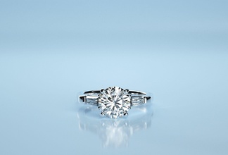 Stein Stangenbrot Ring Diamant golden Silber Schmuck Ringe 3d print model - Mito3D