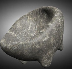 pedra tigela a arte acessório cerâmica prato esculturas 3d print model - Mito3D