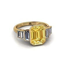 pedra esmeralda anel jóia gema noivado Casamento jóias diamante prata joalheria ouro engagem moda esterlina pingente colar beleza brincos pingentes argolas 3d print model - Mito3D