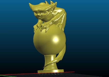 taş çirkin yaratık print3d Sanat heykel iblis katedral şekil heykeller 3d print model - Mito3D