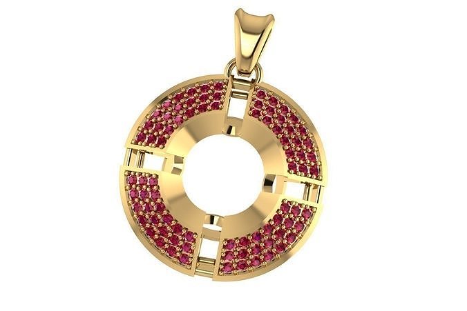 stein anhänger gold disjunkt leuchtenden schmuck mode ring sterling halskette juwel hochzeit engagement schönheit diamant armband brillant ohrring 3D print model - Mito3D