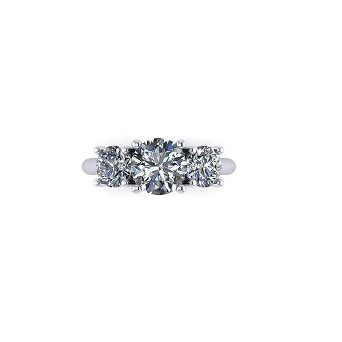 Roca sólido amor diamante anillo joya compromiso Boda joyería plata oro enganchar Moda libra esterlina colgante pendiente collar belleza pendientes colgantes anillos 3D print model - Mito3D