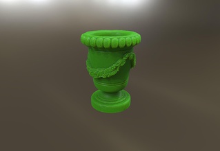stone vase 1 art ground sand ancient nature monument old statue miniature hq medium other 3d print model - Mito3D