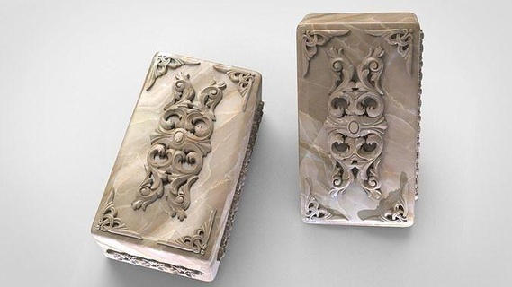 calcolo legno gioielleria scatola gioiello stampabile gemma oro argento diamante nozze squillare cnc intaglio arbusto fiore artigiano arte 3d print model - Mito3D