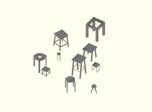 stools house stool stooltypes tablechair chairs seat furniture 3d print model - Mito3D