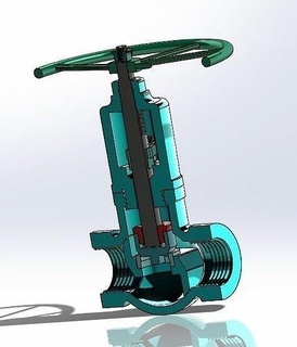 stop valve 2 industrial pipe air plumbing steel design engineering part water science 3d print model - Mito3D