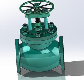 Pare válvula 1 maneira água Engenharia Ciência 3d print model - Mito3D
