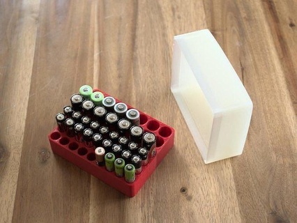 espace rangement boîte électrique batteries couverture gaine aaa aa maison accessoires 3d print model - Mito3D