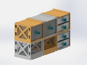 almacenamiento contenedores estante mueble industrial envase caja cajón caso funda herramienta paquete inteligente 3d impresión principiante rompecabezas gabinete mobiliario herramientas casa 3d print model - Mito3D