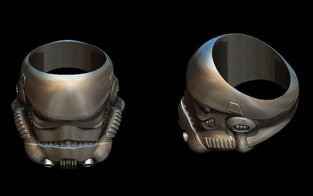 storm trooper anel jóias estrelas guerras tempestade starswars stormtrooper ficção espaço a guerra scifi alien vader futuro anéis ciência militares pessoa sci fi gratuito 3d print model - Mito3D