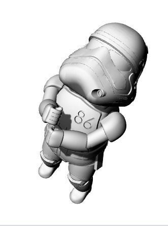 stormtrooper 86 stella guerre lego modello 3d giochi giocattoli 3D print model - Mito3D