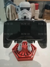 stormtrooper teléfono móvil palanca mando soporte vader guerra galaxias cine disney darth vader juegos juguetes 3d print model - Mito3D