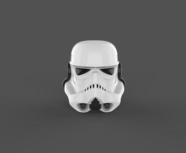 stormtrooper helmet starwar plastic mask cosplay props scan intelligence veil protection safety armour war sid iou isolated storm trooper lightsaber scans replicas art 3d print model - Mito3D