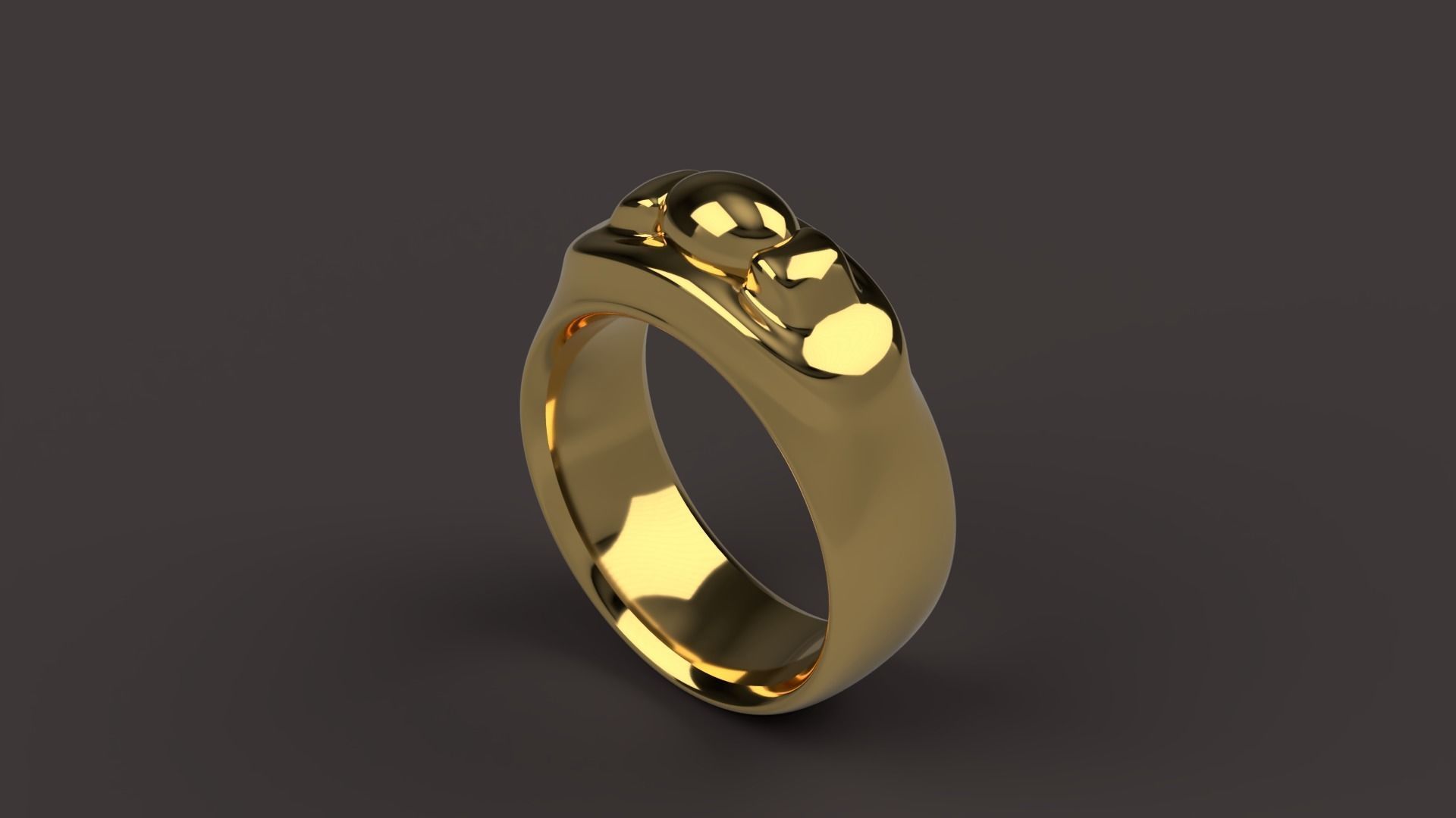 contador de histórias anel jóias jóia ouro vintage mágico retro a moda da forma acessório estilo topo anéis 3D print model - Mito3D