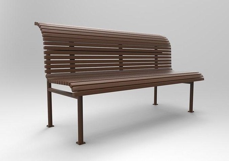 street bench mod1 3d 3dprint printing print armchair interior furniture houseware chair sofa house outdoor 3d print model - Mito3D
