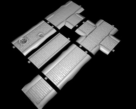 conjunto rua jogos guerra branco moderno pacote alumínio brinquedos borda tampo mesa 3d print model - Mito3D