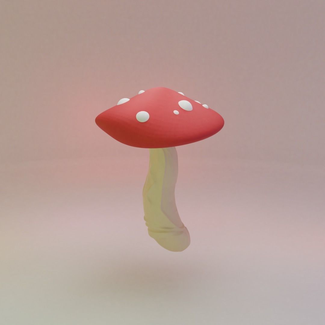 stress relief mushroom pressure enjoy toy games toys 3D print model - Mito3D