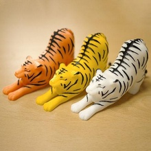stretching cute tiger art animal nature mammal statue zoo figure safari cat toy sculptures 3d print model - Mito3D
